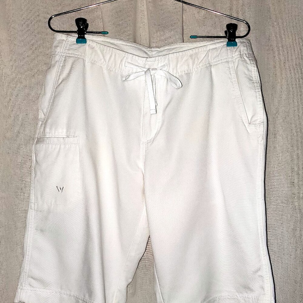 White Sierra Skimmer Size 12 White Rayon/Cotton Blend 34"W X 13"L - please read!